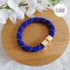 CELESTYA || Bracelet Crocheté Acier Inoxydable en Spirales avec Perles "Miyuki" avec Fermoir Aimanté