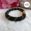 CELESTYA || Bracelet Crocheté Acier Inoxydable en Spirales avec Perles "Miyuki" avec Fermoir Aimanté