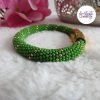CELESTYA || Bracelet Crocheté Acier Inoxydable en Spirales avec Perles "Miyuki" avec Fermoir Aimanté