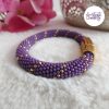 CELESTYA || Bracelet Crocheté Acier Inoxydable en Spirales avec Perles "Miyuki" avec Fermoir Aimanté