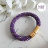 CELESTYA || Bracelet Crocheté Acier Inoxydable en Spirales avec Perles "Miyuki" avec Fermoir Aimanté