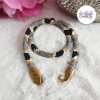SNAKY || Collier Ras de Cou Crocheté en Spirales avec Perles "Miyuki" - Vitrail