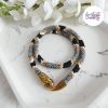 SNAKY || Collier Ras de Cou Crocheté en Spirales avec Perles "Miyuki" - Vitrail