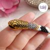 SNAKY || Collier Ras de Cou Crocheté en Spirales avec Perles "Miyuki" - Vitrail