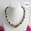 SNAKY || Collier Ras de Cou Crocheté en Spirales avec Perles "Miyuki" - Vitrail