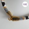 SNAKY || Collier Ras de Cou Crocheté en Spirales avec Perles "Miyuki" - Vitrail