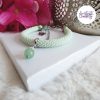 BUTTERFLY || Bracelet Crocheté Fait Main En Acier Inoxydable Et Perles “Miyuki” & Aventurine