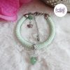 BUTTERFLY || Bracelet Crocheté Fait Main En Acier Inoxydable Et Perles “Miyuki” & Aventurine