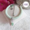 BUTTERFLY || Bracelet Crocheté Fait Main En Acier Inoxydable Et Perles “Miyuki” & Aventurine