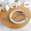 BUTTERFLY || Bracelet Crocheté Fait Main En Acier Inoxydable Et Perles “Miyuki” & Aventurine