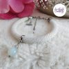 BUTTERFLY || Bracelet Crocheté Fait Main En Acier Inoxydable Et Perles “Miyuki” & Opalite