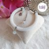 BUTTERFLY || Bracelet Crocheté Fait Main En Acier Inoxydable Et Perles “Miyuki” & Opalite