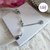 BUTTERFLY || Collier Crocheté Fait Main En Acier Inoxydable Et Perles “Miyuki” & Opalite