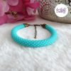 ELORA || Bracelet Crocheté Fait Main en Perles “Miyuki” – Bronze & Turquoise