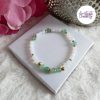 LYSANDRA || Bracelet Elastique fait-main en Perles Amethyste, Aventurine & Quartz Cerise