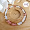 LYSANDRA || Bracelet Elastique fait-main en Perles Amethyste, Aventurine & Quartz Cerise
