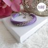 LYSEA || Bracelet Crocheté Fait Main en Acier Inoxydable et Perles “Miyuki” - Violet