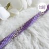 LYSEA || Bracelet Crocheté Fait Main en Acier Inoxydable et Perles “Miyuki” - Violet