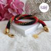 LYSEA || Colliier Crocheté Fait Main en Acier Inoxydable et Perles “Miyuki” - Noir & Rouge