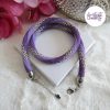 LYSEA || Collier Crocheté Fait Main en Acier Inoxydable et Perles “Miyuki” - Violet