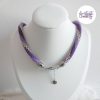 LYSEA || Collier Crocheté Fait Main en Acier Inoxydable et Perles “Miyuki” - Violet