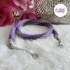 LYSEA || Collier Crocheté Fait Main en Acier Inoxydable et Perles “Miyuki” - Violet
