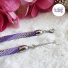 LYSEA || Collier Crocheté Fait Main en Acier Inoxydable et Perles “Miyuki” - Violet