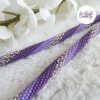 LYSEA || Collier Crocheté Fait Main en Acier Inoxydable et Perles “Miyuki” - Violet