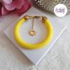SUNNY || Bracelet Fait Main Crocheté En Perles “Miyuki” - Jaune Mat