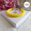 SUNNY || Bracelet Fait Main Crocheté En Perles “Miyuki” - Jaune Mat