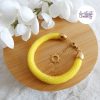 SUNNY || Bracelet Fait Main Crocheté En Perles “Miyuki” - Jaune Mat