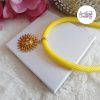 SUNNY || Collier Fait Main Crocheté En Perles “Miyuki” - Jaune Mat
