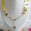 SUNNY || Collier Fait Main Crocheté En Perles “Miyuki” - Jaune Mat