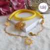 SUNNY || Collier Fait Main Crocheté En Perles “Miyuki” - Jaune Mat