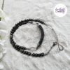 OBSCYRA || Collier Crocheté Fait Main En Acier Inoxydable Et Perles “Miyuki” & Hematite