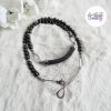 OBSCYRA || Collier Crocheté Fait Main En Acier Inoxydable Et Perles “Miyuki” & Hematite