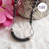 OBSCYRA || Collier Crocheté Fait Main En Acier Inoxydable Et Perles “Miyuki” & Hematite