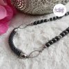 OBSCYRA || Collier Crocheté Fait Main En Acier Inoxydable Et Perles “Miyuki” & Hematite