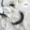 OBSCYRA || Collier Crocheté Fait Main En Acier Inoxydable Et Perles “Miyuki” & Hematite