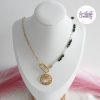 ASTERIA || Collier Fait main en Acier Inoxydable, Turquoise Africaine & Opalite