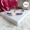 ORALIS || Bracelets Fait main en Acier Inoxydable, Opalite, Amethyste, Turquoise Africaine, Cornaline Ou Quartz Rose