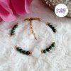 ORALIS || Bracelets Fait main en Acier Inoxydable, Opalite, Amethyste, Turquoise Africaine, Cornaline Ou Quartz Rose