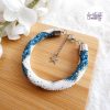 CHIC & ELEGANCE || Bracelet Crocheté Fait Main En Acier Inoxydable Et Perles “Miyuki”