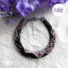 CHIC & ELEGANCE || Bracelet Crocheté Fait Main En Acier Inoxydable Et Perles “Miyuki” - Argenté, Noir, Mix Pink Candy