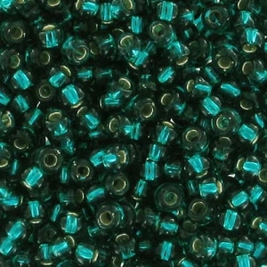 MIYUKI-R11-30 - Silver Lined Transparent Dark Teal