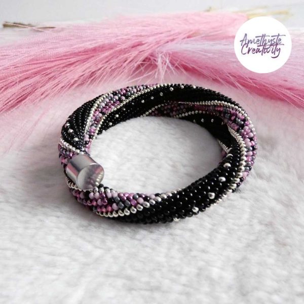 MINIMAL CHIC || Bracelet Mémoire Sans Fermoir Crocheté Fait Main en Perles « Miyuki »