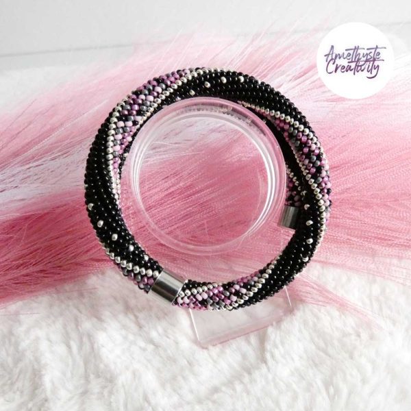 MINIMAL CHIC || Bracelet Mémoire Sans Fermoir Crocheté Fait Main en Perles « Miyuki »