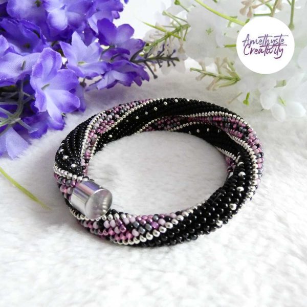 MINIMAL CHIC || Bracelet Mémoire Sans Fermoir Crocheté Fait Main en Perles « Miyuki »