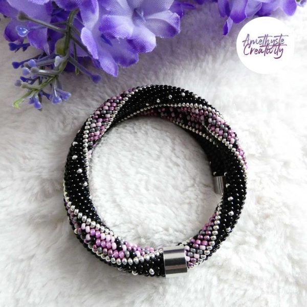 MINIMAL CHIC || Bracelet Mémoire Sans Fermoir Crocheté Fait Main en Perles « Miyuki »