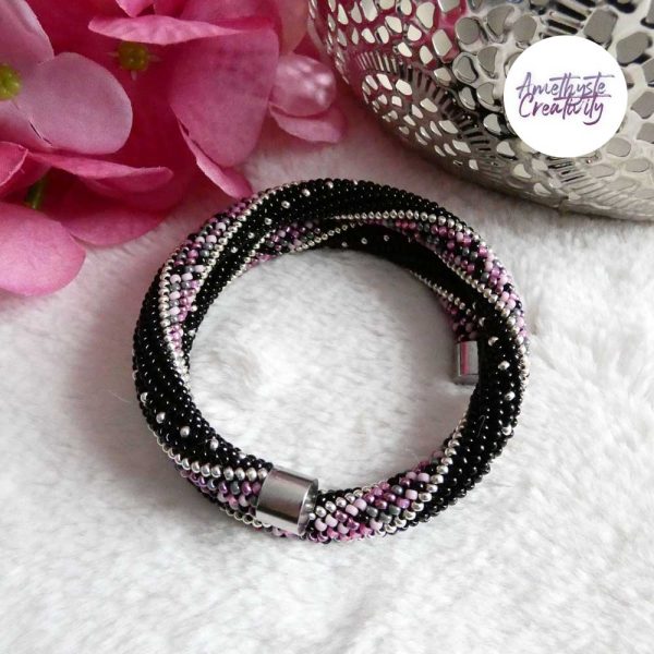 MINIMAL CHIC || Bracelet Mémoire Sans Fermoir Crocheté Fait Main en Perles « Miyuki »